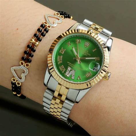 rolex ladies watch green dial|rolex with green bezel.